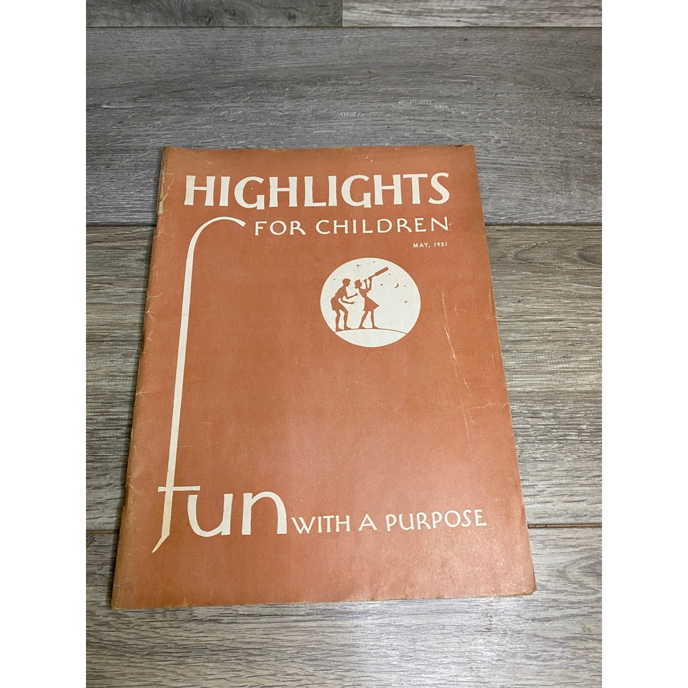 Vintage Highlights for Children Magazine May 1951 Fun with a Purpose Vol 6 No 5